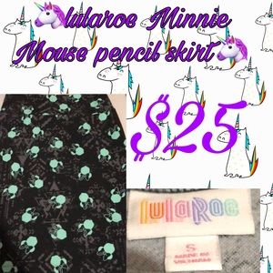 Lula roe minne mouse  pencil skirt